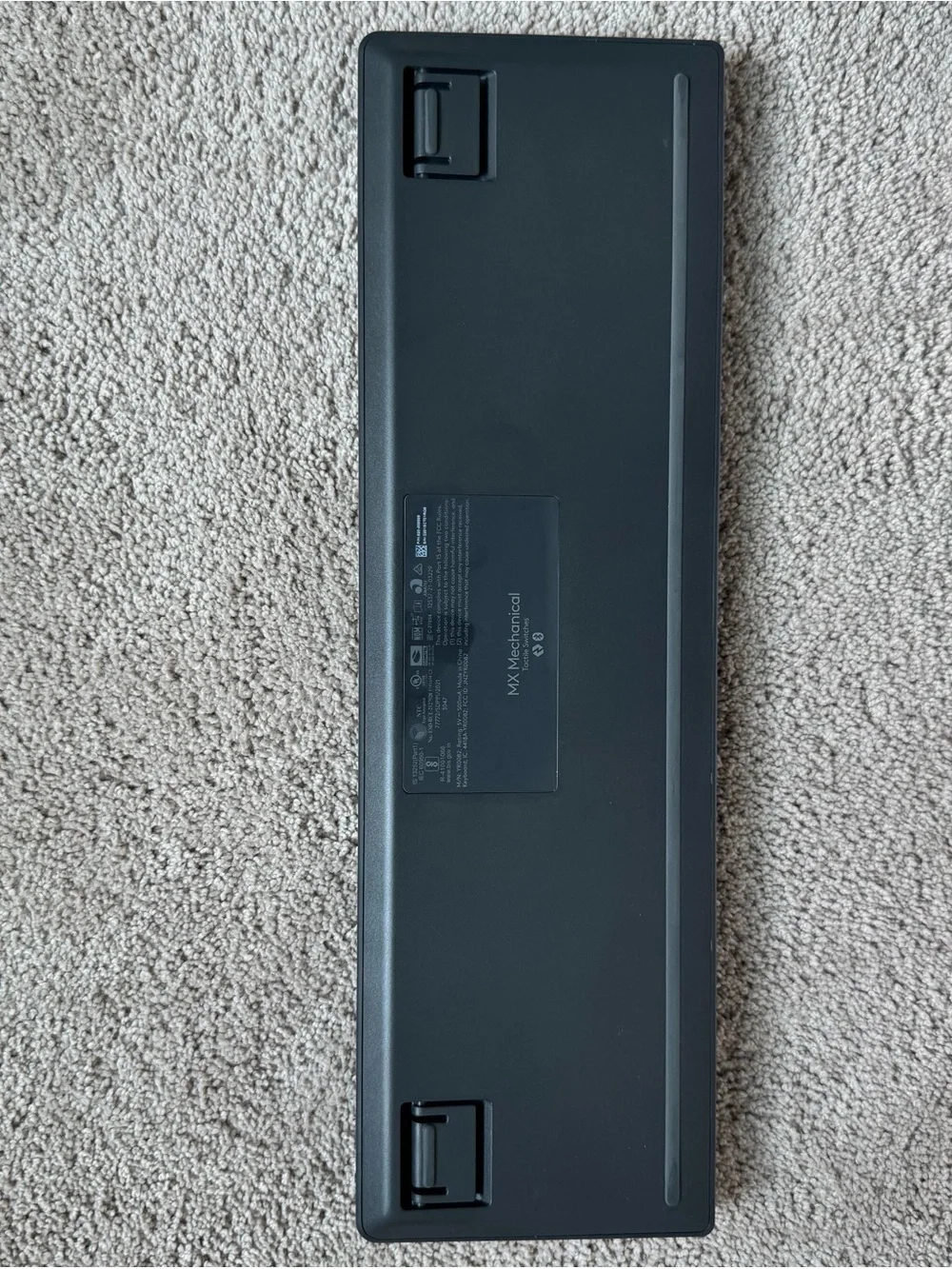 Logitech MX Mechanical Full-Size Wireless Keyboard in Black and Gray